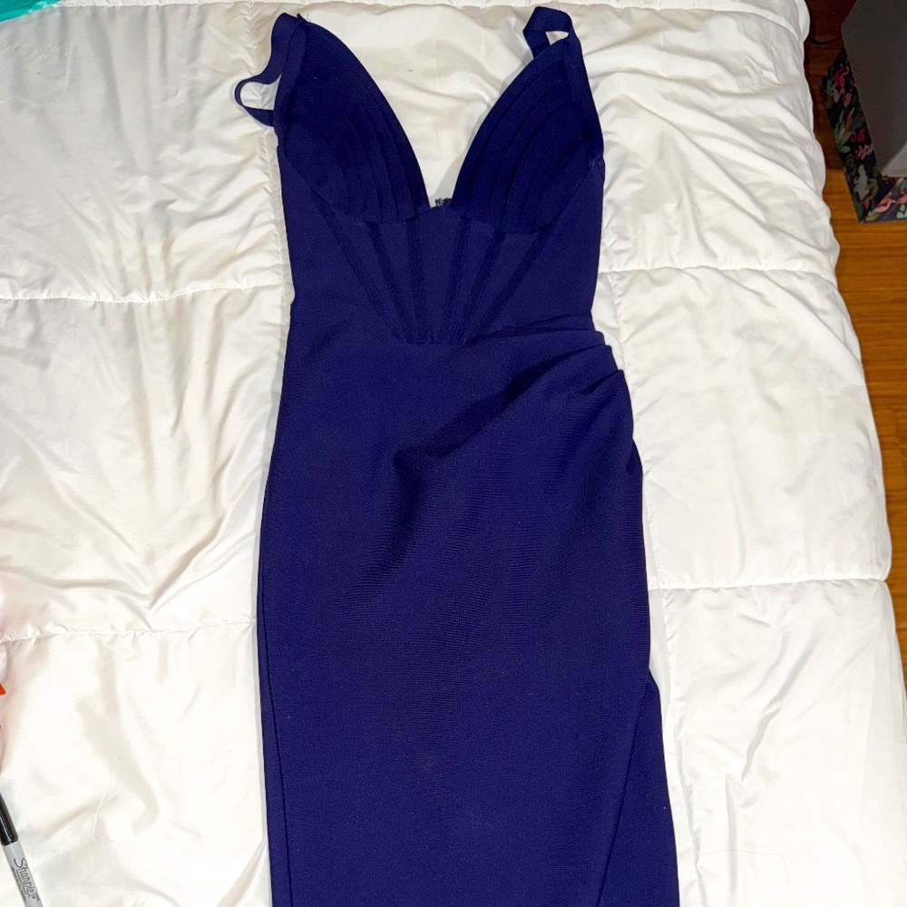 Akira Violet Gem Bandage Midi Dress – Size Small